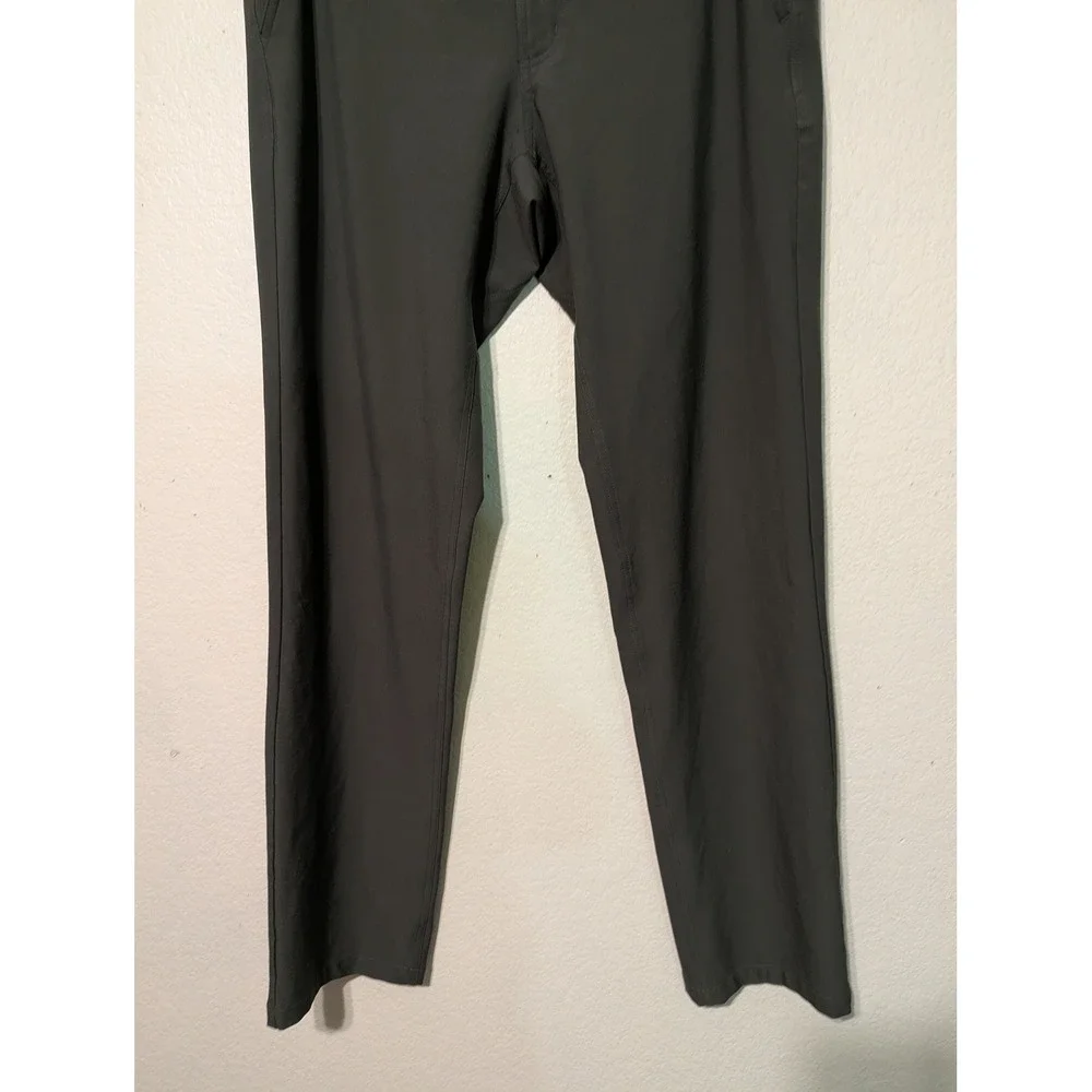 Free Fly Men Nomad Pants 32x32 Dark Olive Green Stretch Performance Trousers